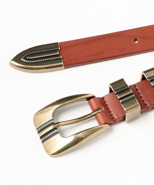 BEAMS BOY（ビームスボーイ）の「25mm レザー ベルト（ベルト・レディース・ブラウン/ブラック・ONE SIZE）」の7枚目の写真