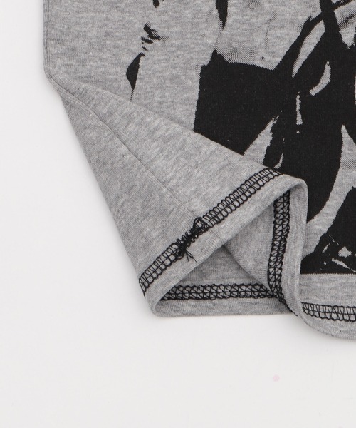 Figments（フィグメンツ）の「パンクプリントT（Tシャツ/カットソー・レディース・杢グレー/ブラック・FREE）」の4枚目の写真