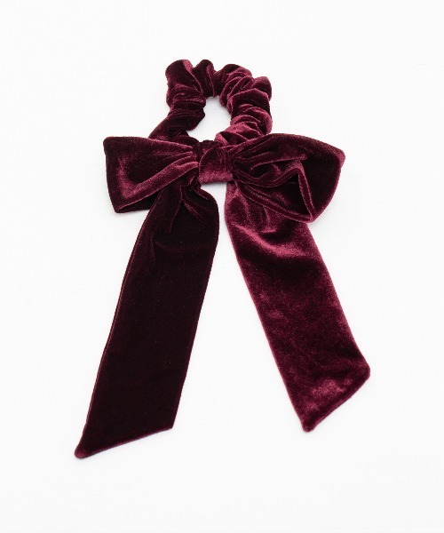kirakiraShop（キラキラショップ）の「ベロア ロング リボン シュシュ（シュシュ・レディース・ブラウン/グレー/ブラック/ワイン・FREE）」の11枚目の写真