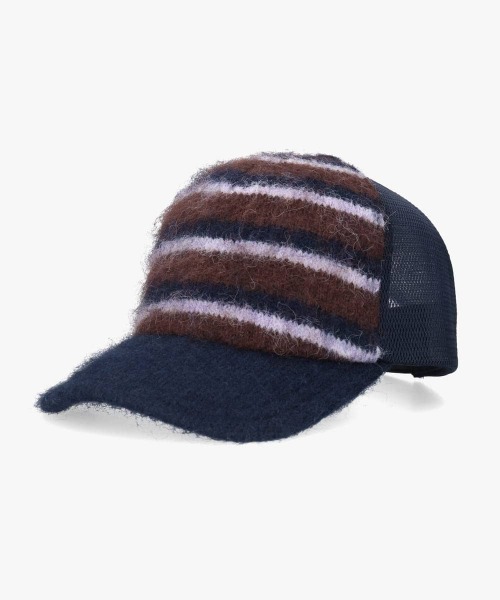 OVERRIDE（オーバーライド）の「OVERRIDE  KNIT MESH CAP / オーバーライド（キャップ・レディース・ブラック/ネイビー/ブラウン・57~59cm）」の3枚目の写真