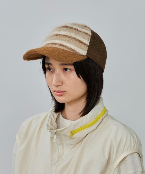 OVERRIDE(オーバーライド)の「OVERRIDE KNIT MESH CAP / オーバーライド(キャップ・レディース・ブラック/ネイビー/ブラウン・57~59cm)」の10枚目の写真