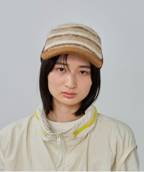 OVERRIDE(オーバーライド)の「OVERRIDE KNIT MESH CAP / オーバーライド(キャップ・レディース・ブラック/ネイビー/ブラウン・57~59cm)」の11枚目の写真