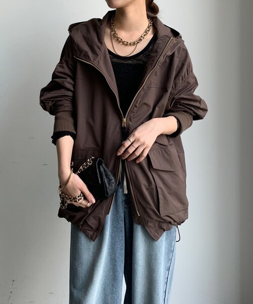 DouDou（ドゥドゥ）の「マンパMA1（その他アウター・レディース・ブラック/ベージュ/ブラウン・FREE）」の3枚目の写真