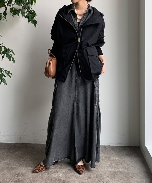 DouDou（ドゥドゥ）の「マンパMA1（その他アウター・レディース・ブラック/ベージュ/ブラウン・FREE）」の6枚目の写真