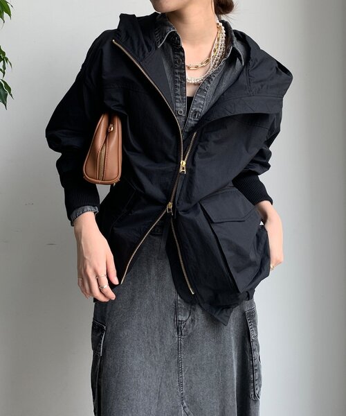 DouDou（ドゥドゥ）の「マンパMA1（その他アウター・レディース・ブラック/ベージュ/ブラウン・FREE）」の11枚目の写真