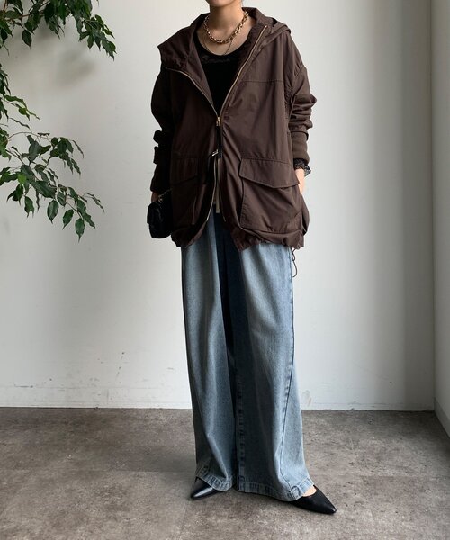 DouDou（ドゥドゥ）の「マンパMA1（その他アウター・レディース・ブラック/ベージュ/ブラウン・FREE）」の14枚目の写真