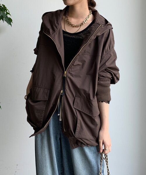 DouDou（ドゥドゥ）の「マンパMA1（その他アウター・レディース・ブラック/ベージュ/ブラウン・FREE）」の19枚目の写真