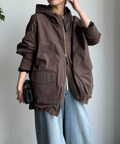 DouDou（ドゥドゥ）の「マンパMA1（その他アウター・レディース・ブラック/ベージュ/ブラウン・FREE）」の20枚目の写真