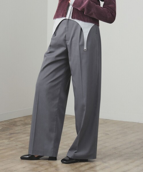 セール】1タック ワイド パンツ（スラックス）｜Ray BEAMS（レイ