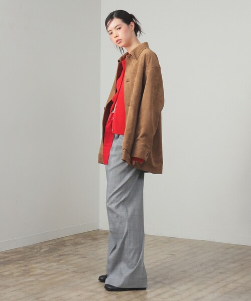 Ray BEAMS（レイビームス）の「1タック ワイド パンツ（スラックス・レディース・グレー/その他・0/1）」の7枚目の写真