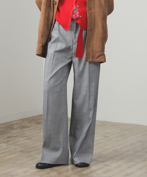 Ray BEAMS（レイビームス）の「1タック ワイド パンツ（スラックス・レディース・グレー/その他・0/1）」の14枚目の写真