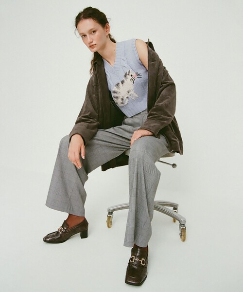 Ray BEAMS（レイビームス）の「1タック ワイド パンツ（スラックス・レディース・グレー/その他・0/1）」の22枚目の写真