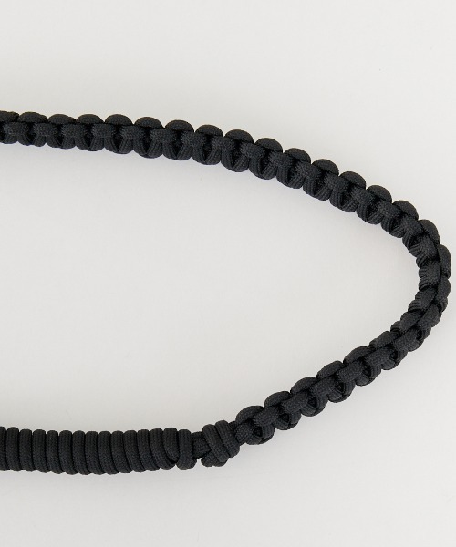 ASCENE デザインパラコードストラップ ブラック A SCENE/エーシーン] DESIGN PARACORD SHOULDER デザイン パラコード