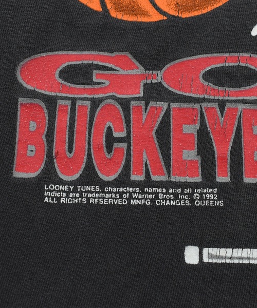 Looney Tunes（ルーニーテューンズ）の「【USED】90’s Looney Tunes “OHIO STATE” カレッジ キャラクター Tシャツ（Tシャツ/カットソー・メンズ・ブラック・X-LARGE）」の5枚目の写真