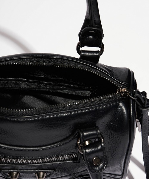 セール】Studded 2-Way Shoulder Bag / スタッズ付き 2WAY