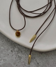 LA MUe（ラミュー）の「【LA MUE】ストーン付きコードチョーカー（チョーカー）」