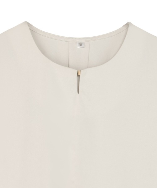 TOKYO SHIRTS(トウキョウシャツ)の「フレア袖 シアーブラウス 七分袖(シャツ/ブラウス・レディース・ブラック/ブラウン/ホワイト・M/L/LL)」の5枚目の写真