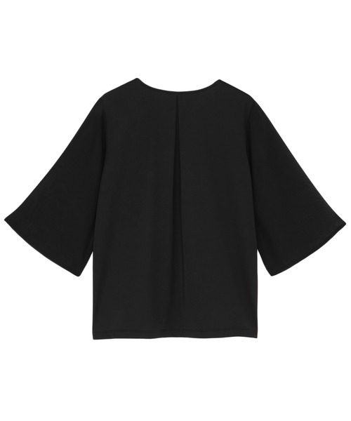 TOKYO SHIRTS(トウキョウシャツ)の「フレア袖 シアーブラウス 七分袖(シャツ/ブラウス・レディース・ブラック/ブラウン/ホワイト・M/L/LL)」の8枚目の写真