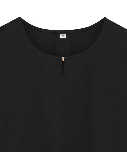 TOKYO SHIRTS(トウキョウシャツ)の「フレア袖 シアーブラウス 七分袖(シャツ/ブラウス・レディース・ブラック/ブラウン/ホワイト・M/L/LL)」の9枚目の写真