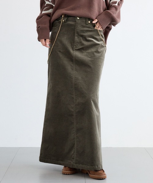 PICCADILLY（ピカデリー）の「BARNYARDSTORM / 【PICCADILLY(ピカデリー)】別注 / ライトコールスカート（スカート・レディース・ブラウン/グリーン・S/M）」の12枚目の写真