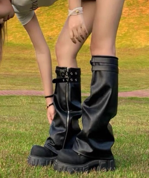 セール】「天使系ホワイト登場」/【1足3役】超厚底×美脚レッグカバー