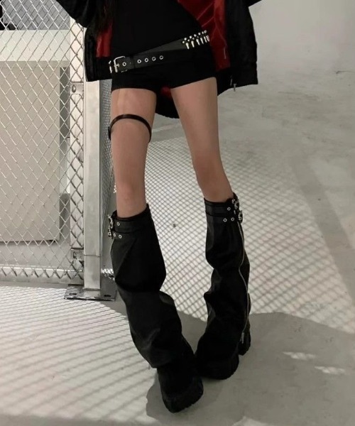 DIAVEL(ディアベル)の「「天使系ホワイト登場」/【1足3役】超厚底×美脚レッグカバーSETブーツ(ブーツ・レディース・ブラック/ホワイト・S/M/L)」の21枚目の写真