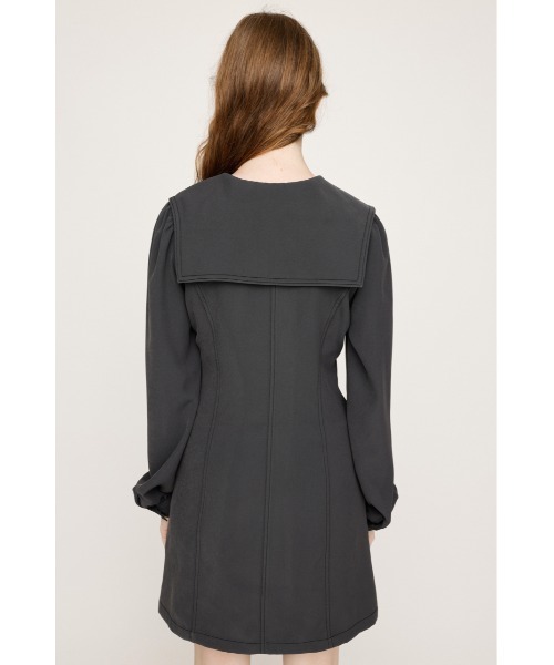 SLY（スライ）の「SAILOR COLLAR S/OP セーラーカラー ショートワンピース 秋服（ワンピース・レディース・ブラック/グレー・1/2）」の10枚目の写真
