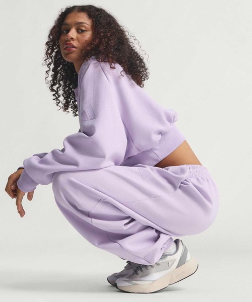 あ*あ様 希少　S SECRET ボトムス　スウェットパンツ　パープル　セットア ソフト ラックス ルーズ パンツ / アディダス adidas（スウェット