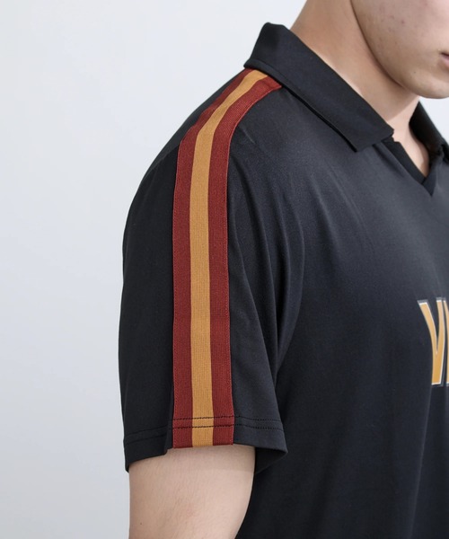 RVCA(ルーカ)の「RVCA メンズ VA X ALI RUMBLE POLO SS ポロシャツ 【2025年秋冬モデル】/ルーカモハメド・アリコラボポロシャツ(ポロシャツ・メンズ・ブラック・SMALL/MEDIUM/LARGE/X-LARGE)」の8枚目の写真
