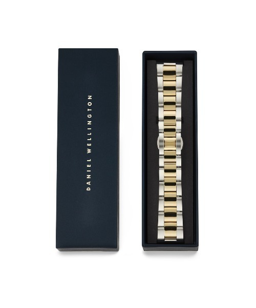 Daniel Wellington（ダニエルウェリントン）の「アップルウォッチ メッシュストラップ Smart Watch Link Two-Tone Strap 20mm（デジタル腕時計・レディース・シルバー×ゴールド・20mm）」の5枚目の写真