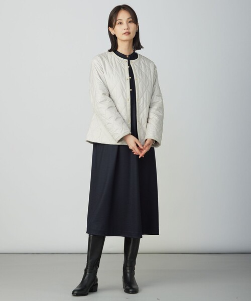 J.PRESS Ladies(J.プレス レディス)の「ウールスムース ワンピース(シャツワンピース・レディース・ネイビー系/ベージュ系/ワイン系/ライトグレー系・S/XS)」の9枚目の写真