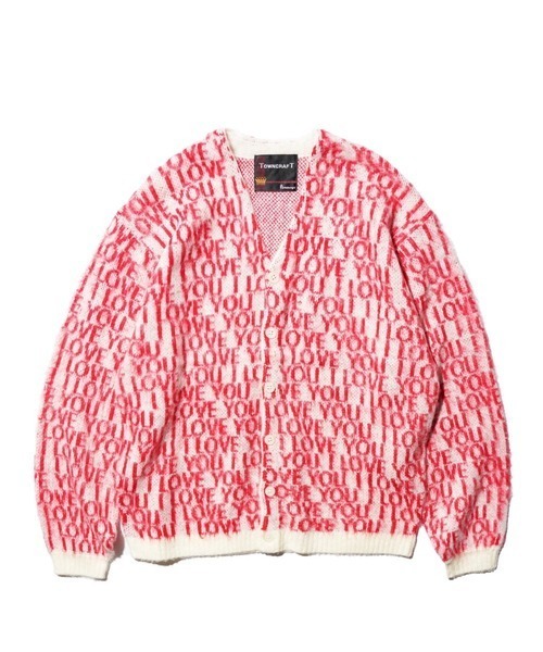 TOWNCRAFT（タウンクラフト）の「TOWN CRAFT タウンクラフト / SHAGGY VINTAGE V CARDIGAN アクリル 花柄（カーディガン/ボレロ・メンズ・グレー系1/その他1/グレー/オリーブ/カーキ/その他2・SMALL/MEDIUM/LARGE）」の6枚目の写真