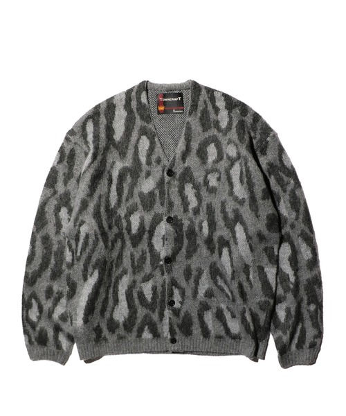 TOWNCRAFT（タウンクラフト）の「TOWN CRAFT タウンクラフト / SHAGGY VINTAGE V CARDIGAN アクリル 花柄（カーディガン/ボレロ・メンズ・グレー系1/その他1/グレー/オリーブ/カーキ/その他2・SMALL/MEDIUM/LARGE）」の2枚目の写真