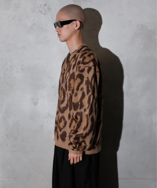 TOWNCRAFT（タウンクラフト）の「TOWN CRAFT タウンクラフト / SHAGGY VINTAGE V CARDIGAN アクリル 花柄（カーディガン/ボレロ・メンズ・グレー系1/その他1/グレー/オリーブ/カーキ/その他2・SMALL/MEDIUM/LARGE）」の18枚目の写真