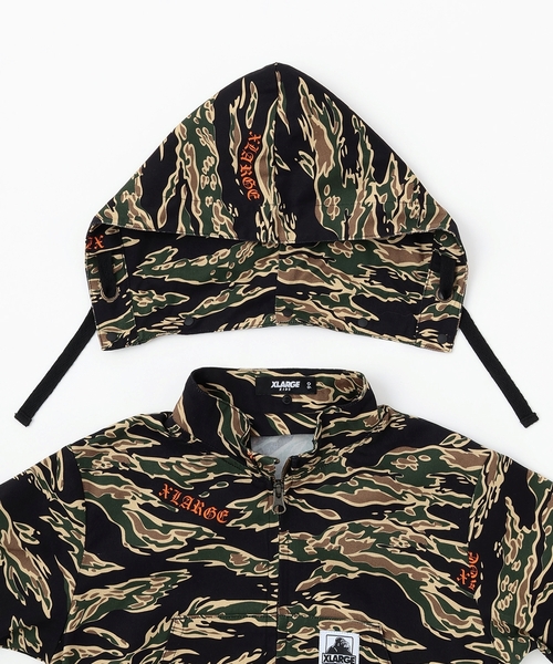 XLARGE KIDS(エクストララージキッズ)の「タイガーカモツイルフードブルゾン(ブルゾン・キッズ・ベージュ/カーキ・130cm/90cm/120cm/140cm/100cm/110cm)」の5枚目の写真