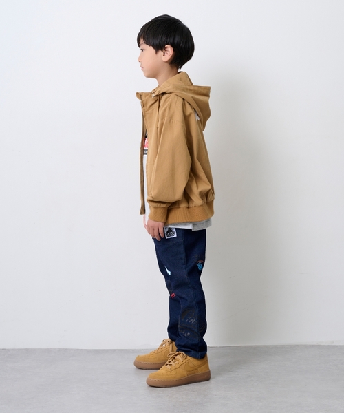 XLARGE KIDS(エクストララージキッズ)の「タイガーカモツイルフードブルゾン(ブルゾン・キッズ・ベージュ/カーキ・130cm/90cm/120cm/140cm/100cm/110cm)」の13枚目の写真
