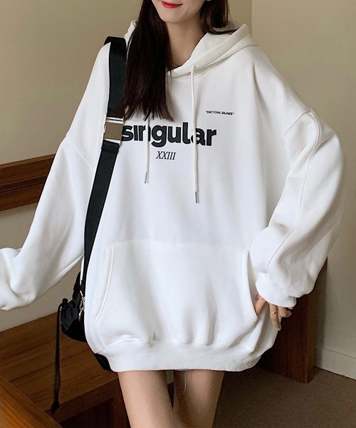 Oversize Signing Logo Long‑Sleeve Fitted Parker — оверсайз парка с лого и длинными рукавами