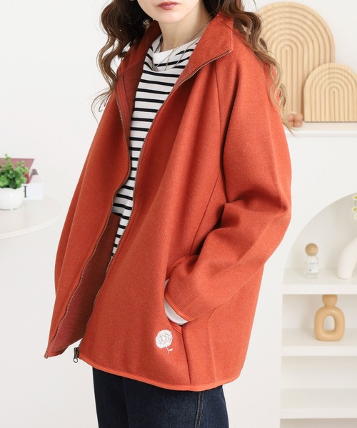 BARNDOOR（バーンドア）の「圧縮ニットフルジップJKT（ブルゾン・レディース・グリーン/オートミール/マスタード/オレンジ/チャコール・FREE）」の5枚目の写真
