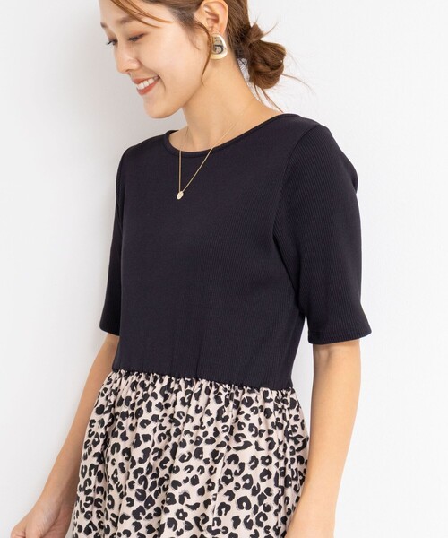 NOLLEY’S Sophi（ノーリーズソフィ）の「ウォッシャブルカット×タフタドッキングワンピース（ワンピース・レディース・オリーブ/ブラック系その他・36/38）」の17枚目の写真