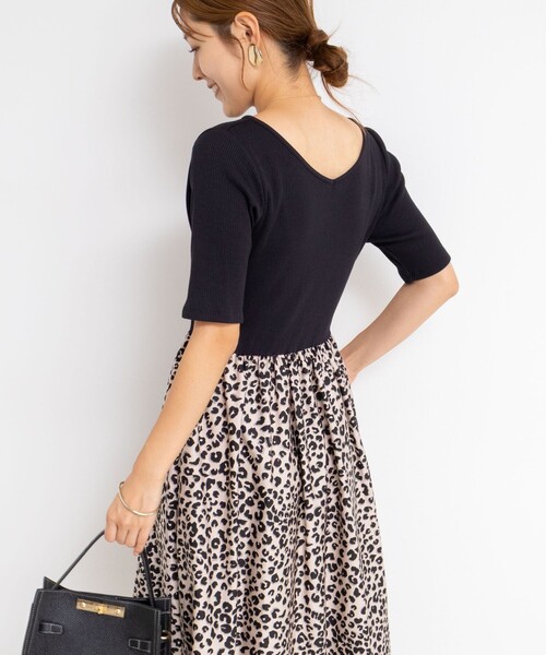 NOLLEY’S Sophi（ノーリーズソフィ）の「ウォッシャブルカット×タフタドッキングワンピース（ワンピース・レディース・オリーブ/ブラック系その他・36/38）」の18枚目の写真