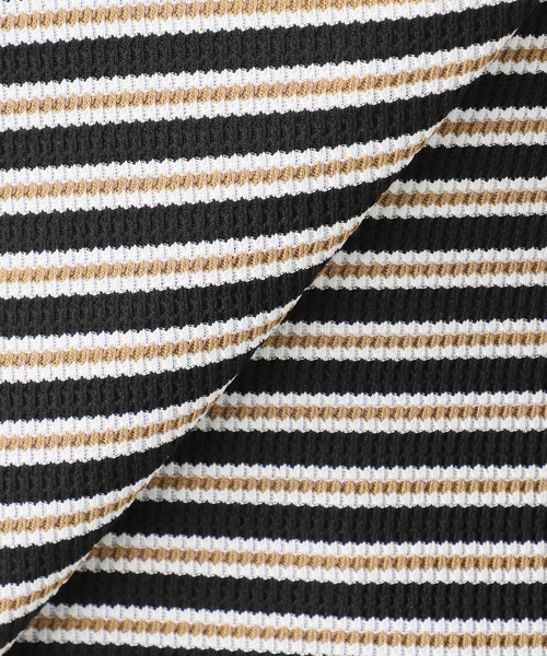 JOURNAL STANDARD relume（ジャーナルスタンダード　レリューム）の「ワッフルボーダー襟付きプルオーバー（Tシャツ/カットソー・レディース・アイボリー/ブラック・FREE）」の22枚目の写真