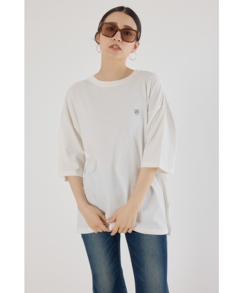 RODEO CROWNS WIDE BOWL(ロデオクラウンズワイドボウル)の「バンダナピグメントTシャツ(Tシャツ/カットソー・レディース・チャコールグレー/ライトブルー/オフホワイト・FREE)」の9枚目の写真