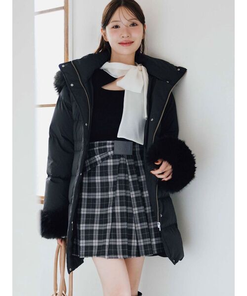 セール】フェイクファー付きアライドロングダウン（ダウンジャケット