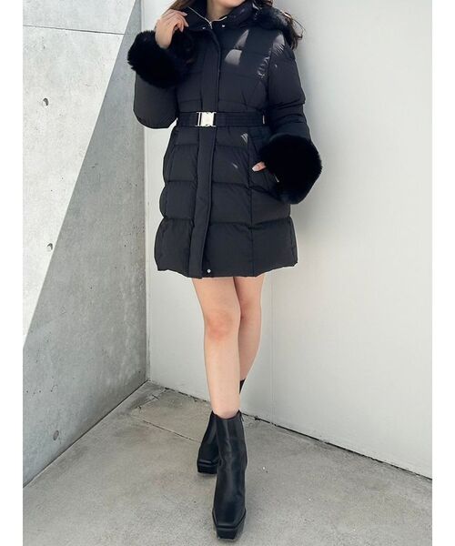 セール】フェイクファー付きアライドロングダウン（ダウンジャケット