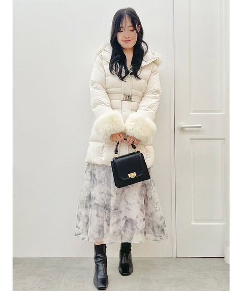 セール】フェイクファー付きアライドロングダウン（ダウンジャケット