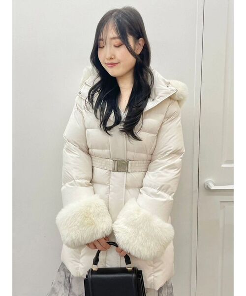 セール】フェイクファー付きアライドロングダウン（ダウンジャケット