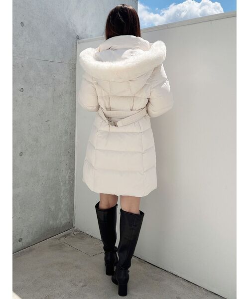 セール】フェイクファー付きアライドロングダウン（ダウンジャケット