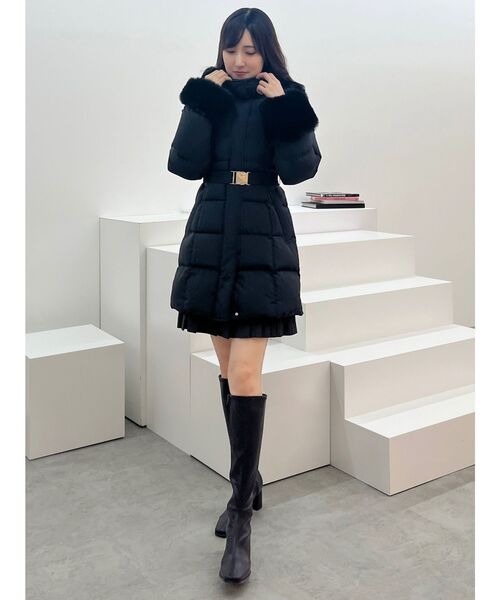 セール】フェイクファー付きアライドロングダウン（ダウンジャケット