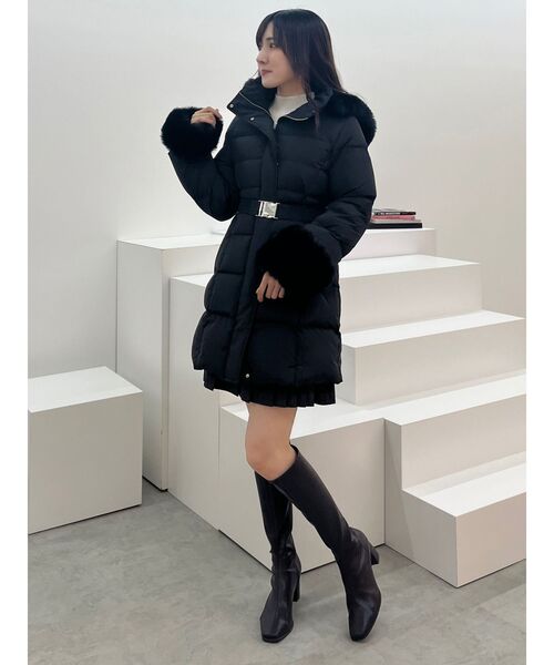 セール】フェイクファー付きアライドロングダウン（ダウンジャケット