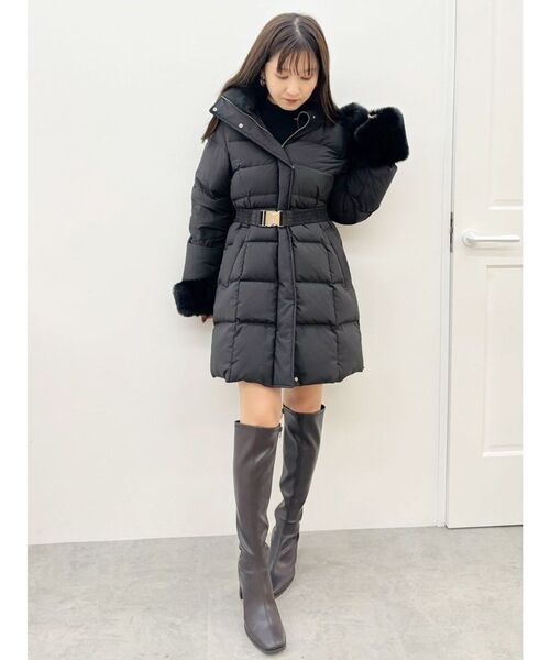 セール】フェイクファー付きアライドロングダウン（ダウンジャケット